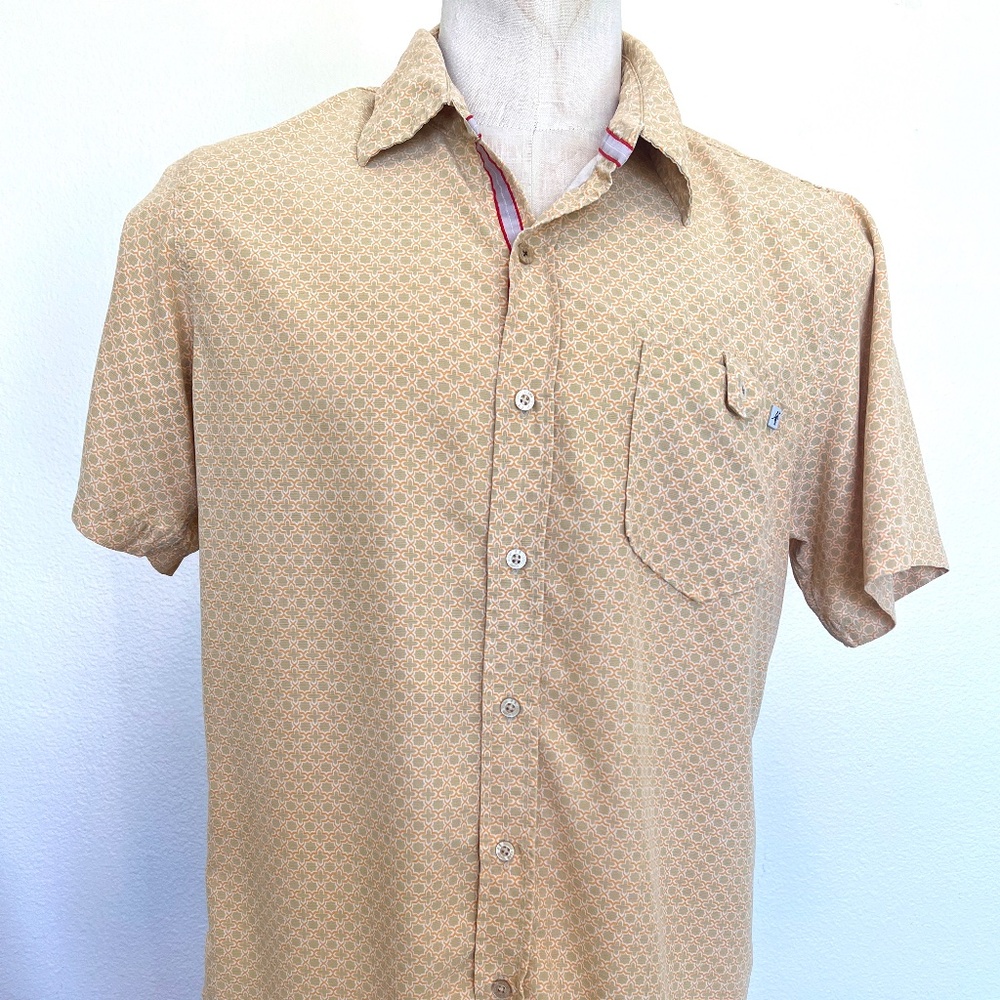Toes on the Nose - Short Sleeve - Retro Print - Mens Shirt - Size Medium